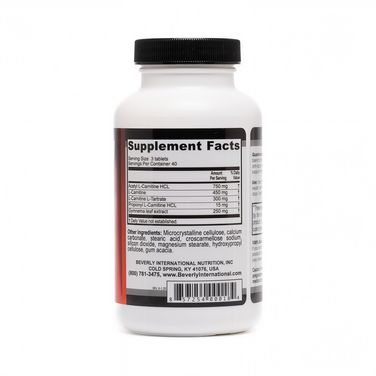 Beverly International Quadracarn 4X-Potency 120 Tablets